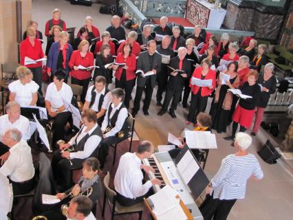 <p>Der internationale Chor Hildesheim unter der Leitung von Gerlinde Lauckner.</p>